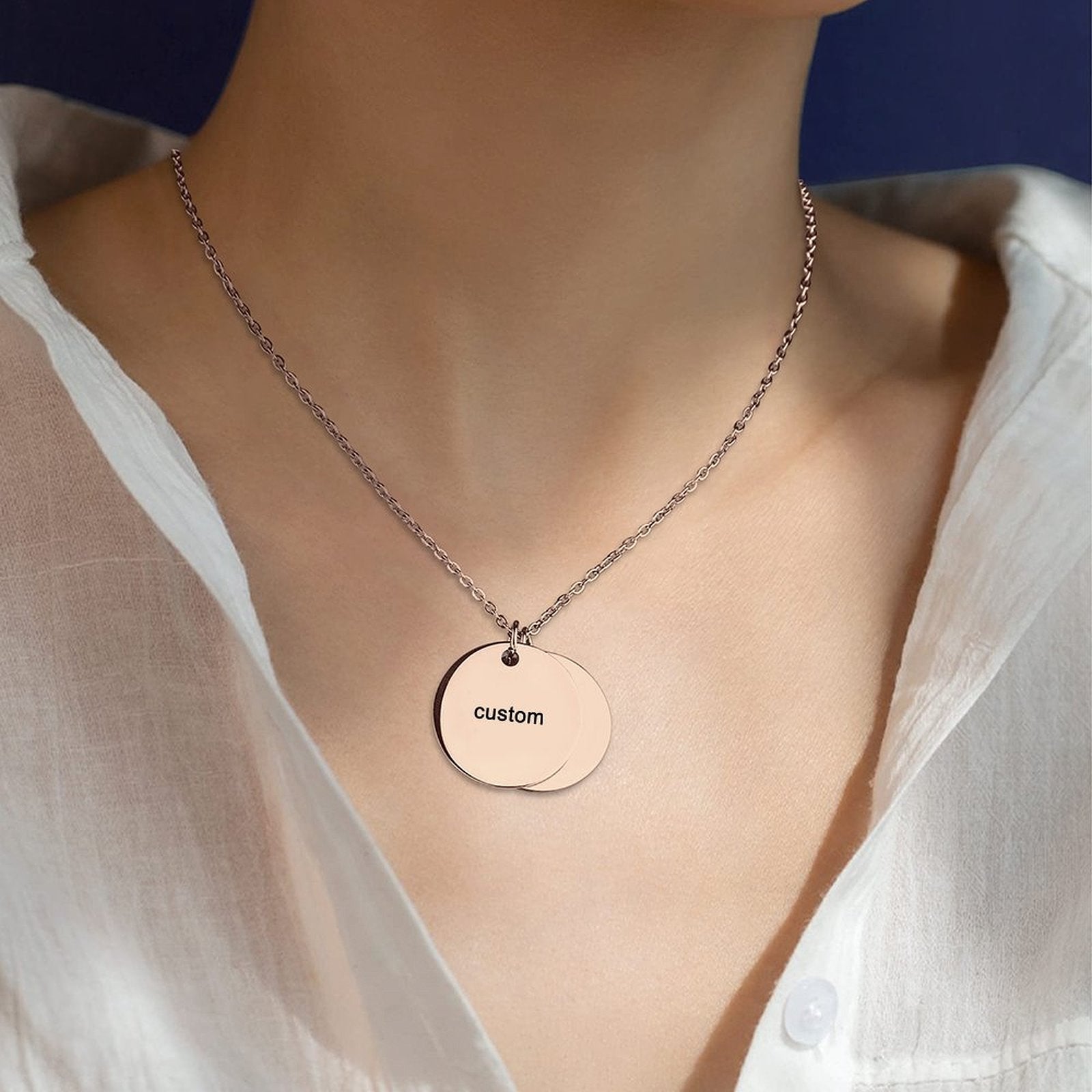 Double Disc Necklace