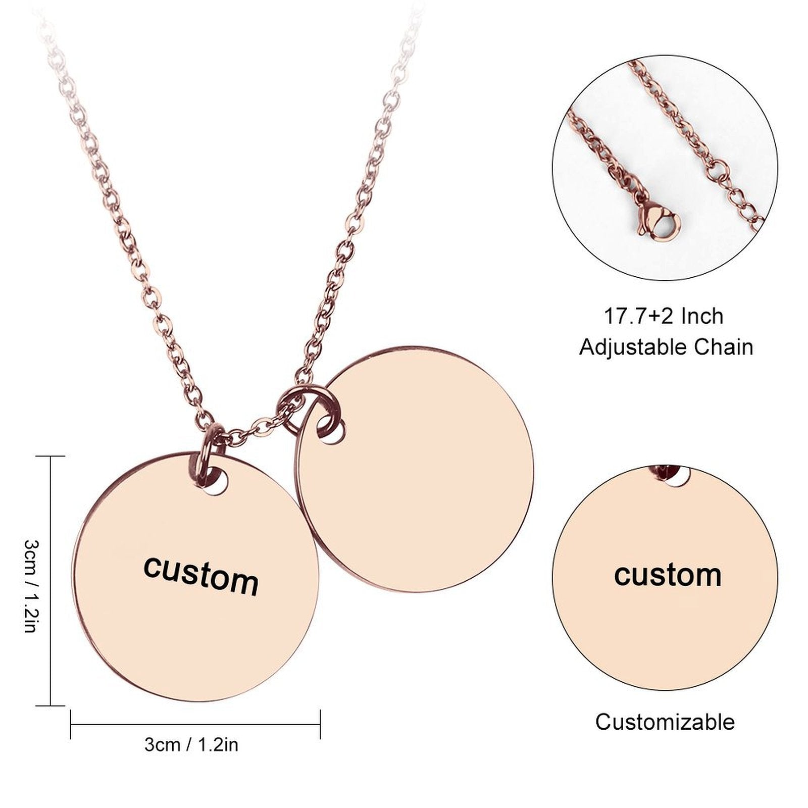 Double Disc Necklace
