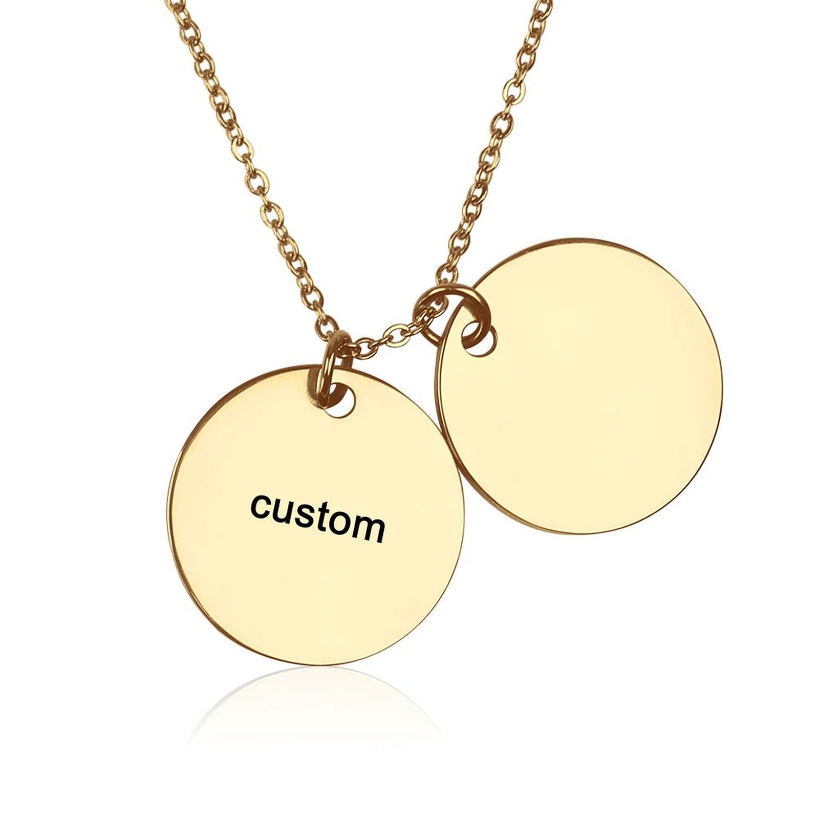 Double Disc Necklace