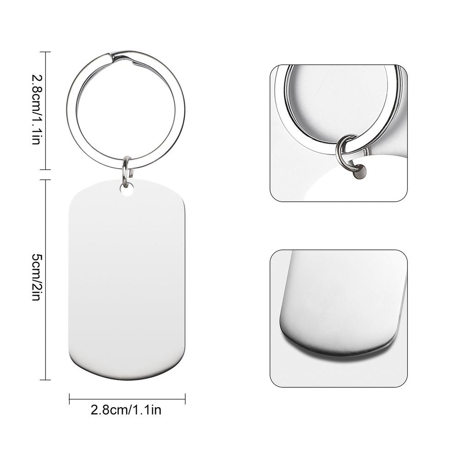 Metal Keychain Style 5x2.8cm