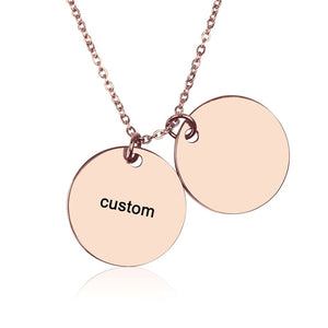 Double Disc Necklace