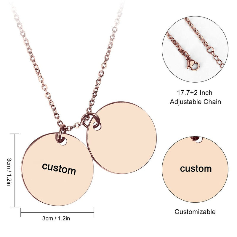 Double Disc Necklace