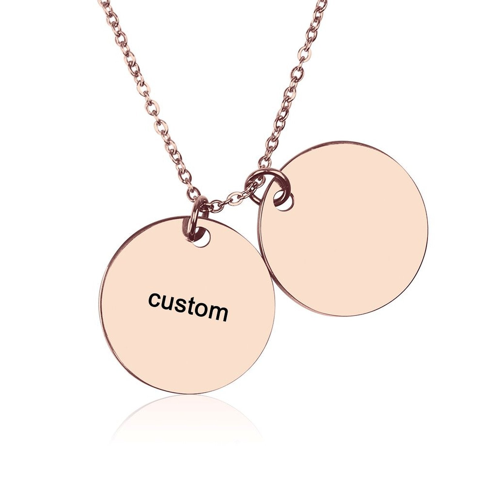 Double Disc Necklace