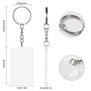 Acrylic Keychain  Style 5x3cm
