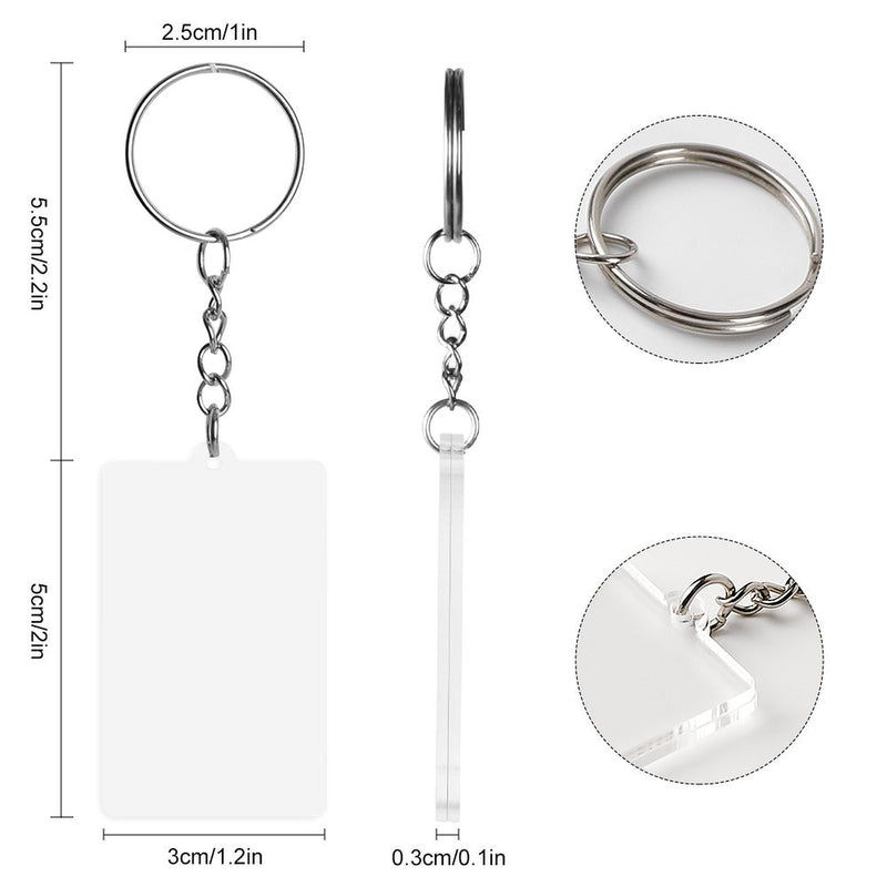 Acrylic Keychain  Style 5x3cm
